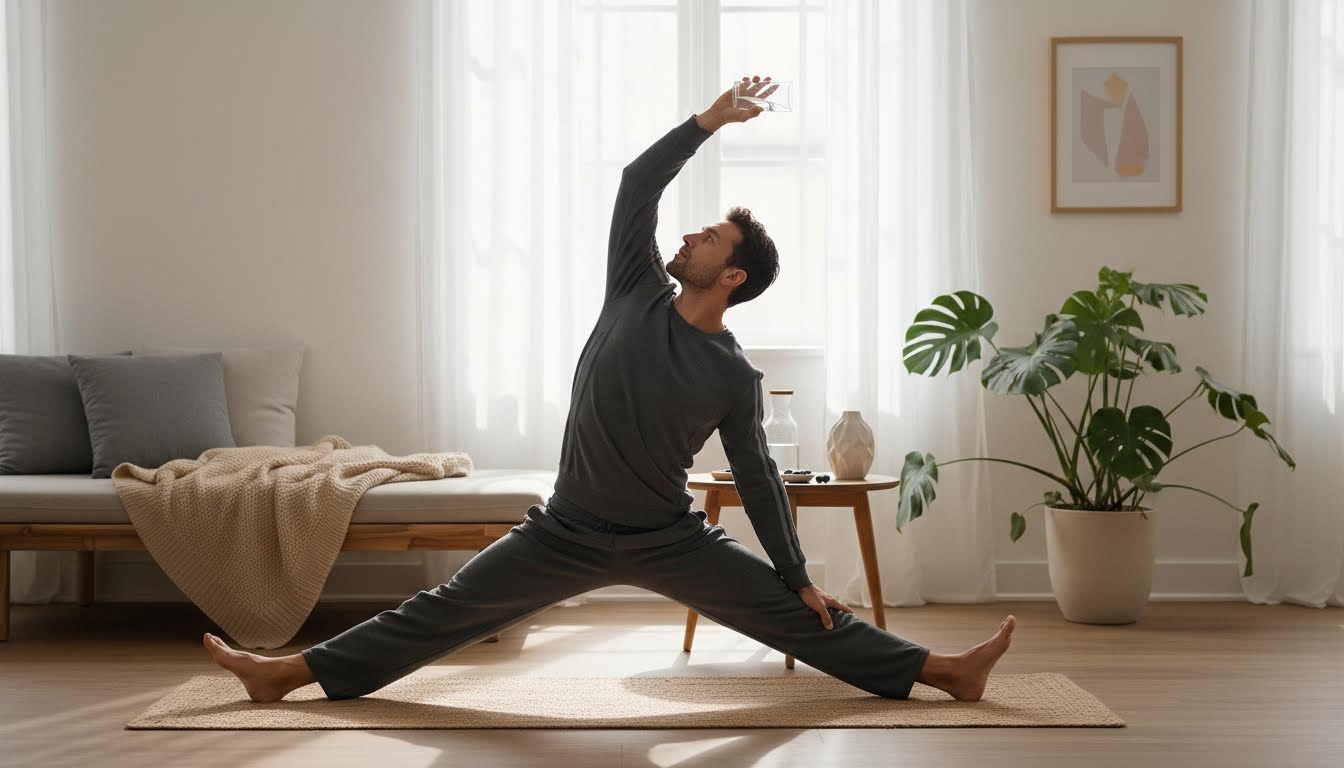 Energizing Morning Plan with Hydration and Stretch